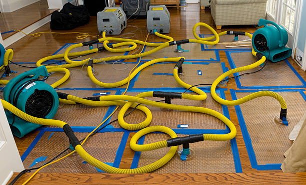 Professional Water Damage Restoration technician working in Croton, OH